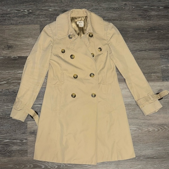 J. Crew Women’s Tan Trench Coat - Size 00 - Picture 1 of 11